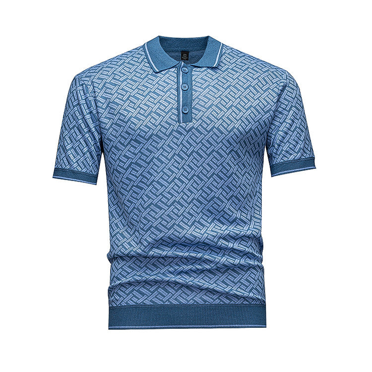 Short Sleeve Knit Polo