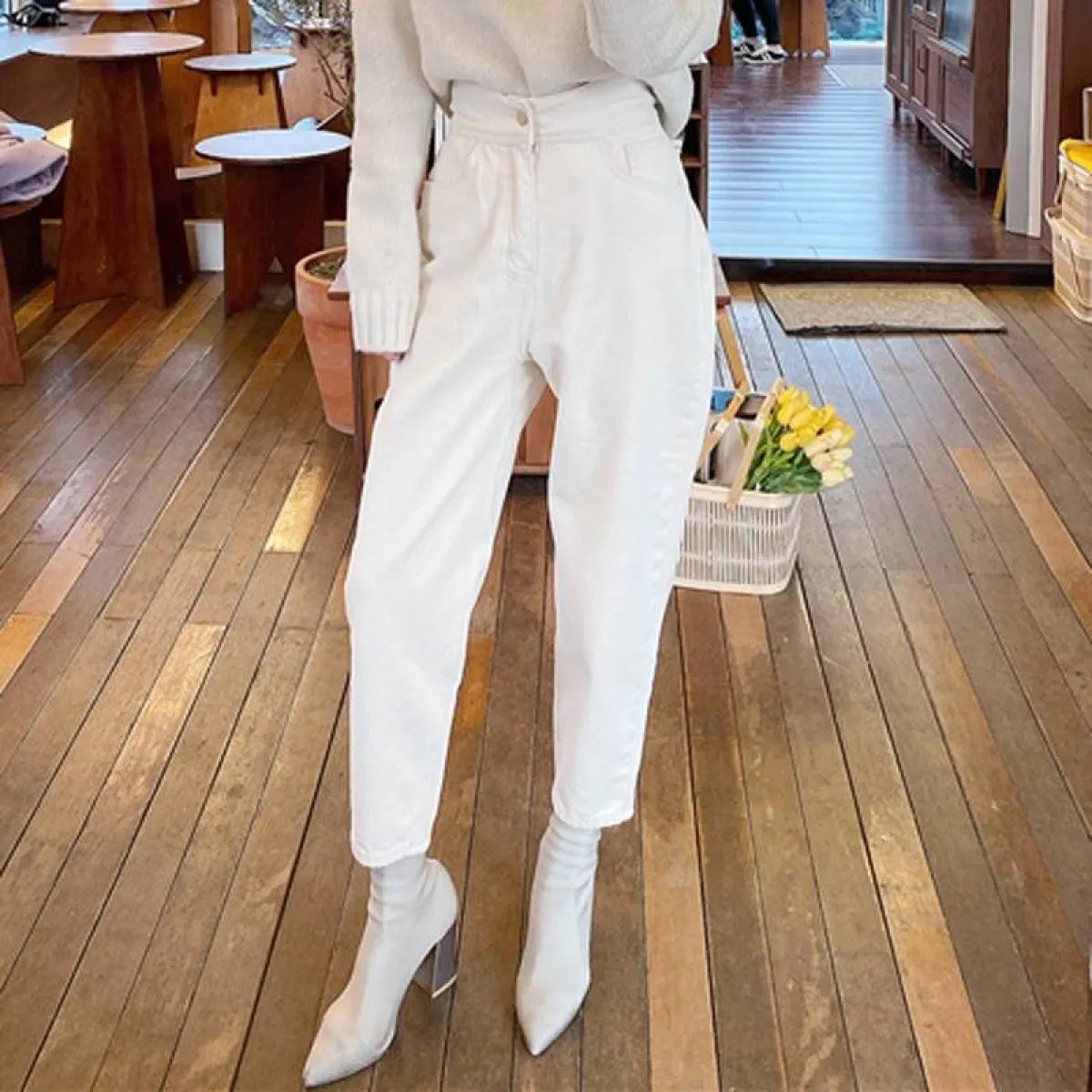 Loose Korean Jeans for Women