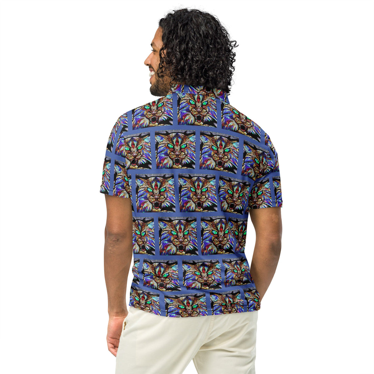 Blue Wildcat Slim Fit Polo