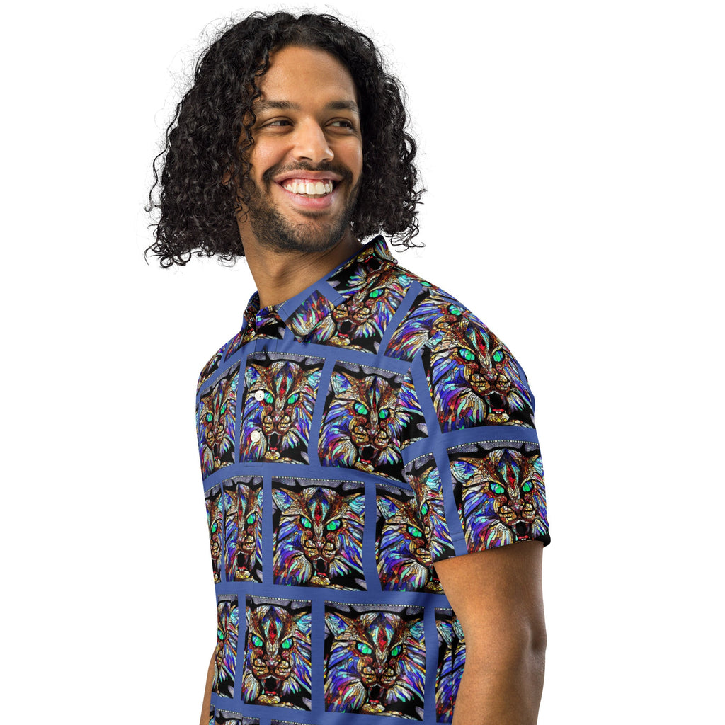 Blue Wildcat Slim Fit Polo