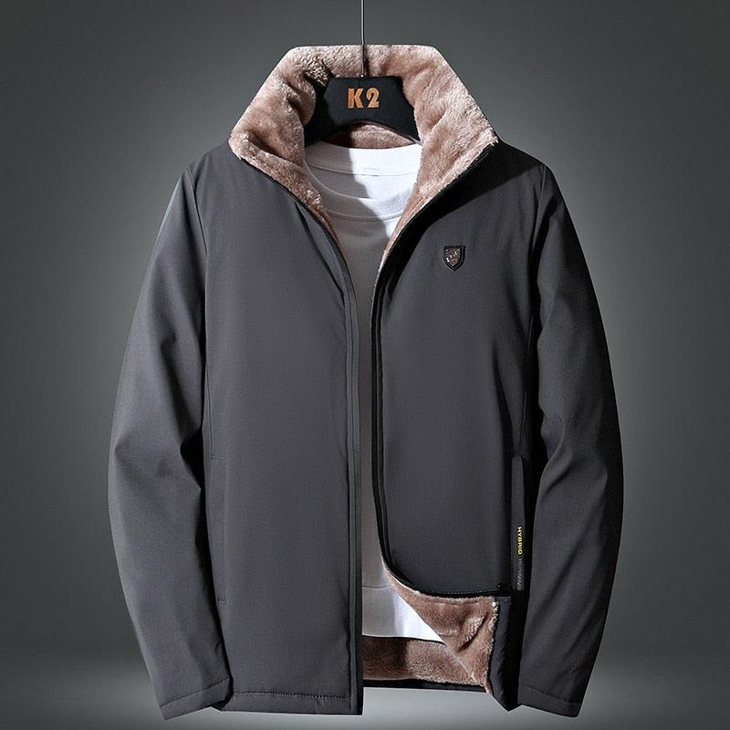 Warm Comfortable Men Winter Windproof Warm Thick Fleece Jacket Men