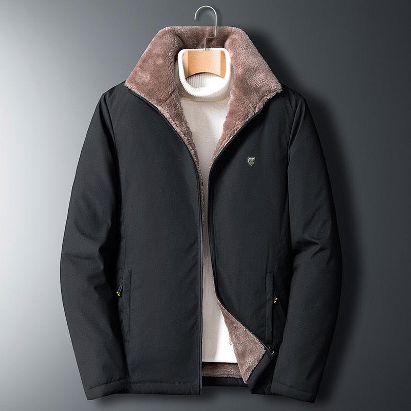 Warm Comfortable Men Winter Windproof Warm Thick Fleece Jacket Men